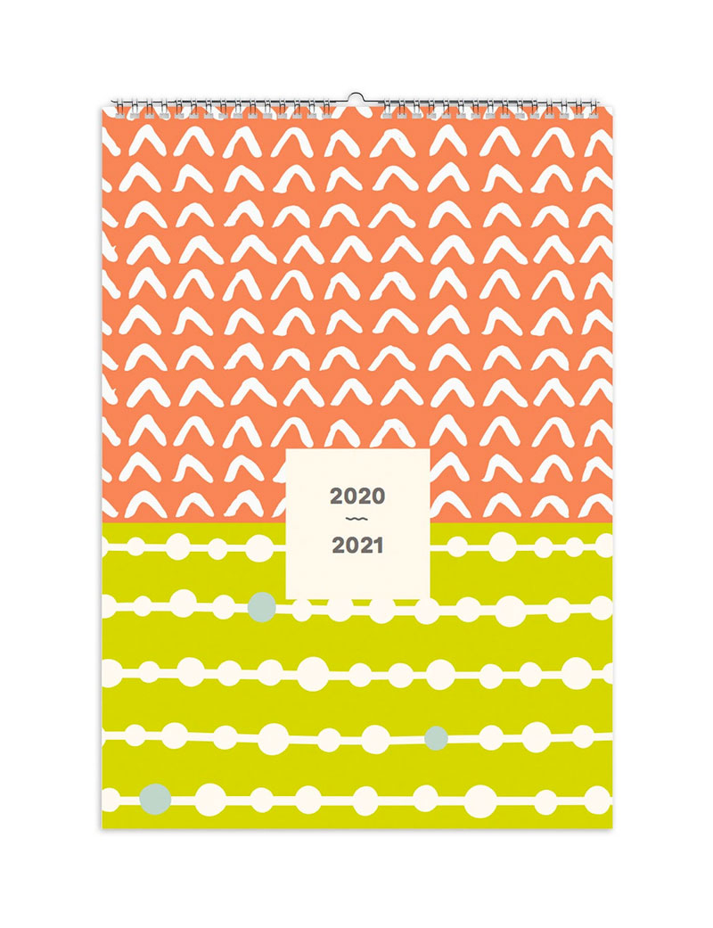Abstract 2020-2021 Mid-Year Family Calendar - Fabooks