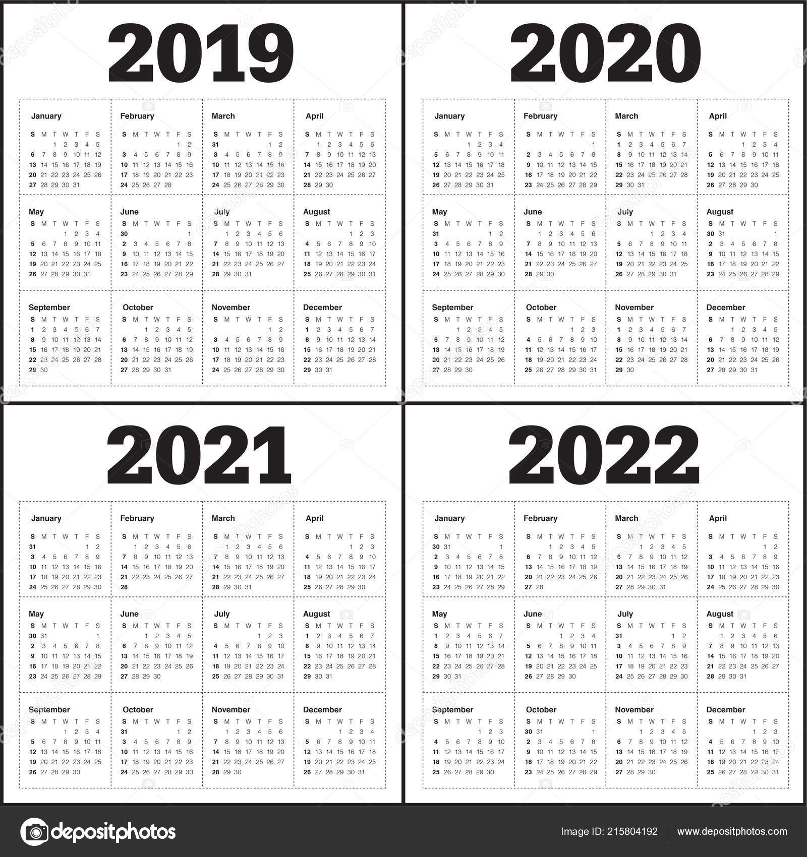 Collect Three Year Calendar 2020 2021 2022 | Calendar