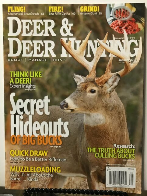 Deer &amp; Deer Hunting Rut Forecast Venison Trail Can October