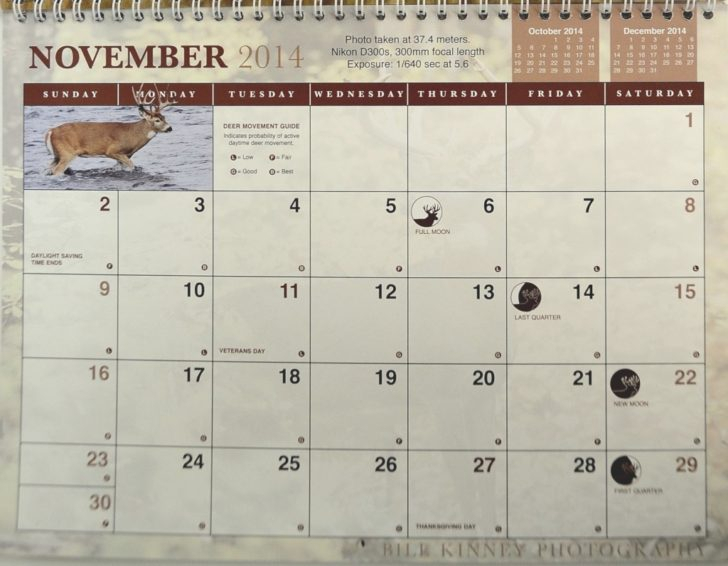 Deer Hunting Moon Phase Calendar November 2016 | Calendar