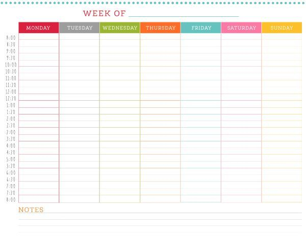 Don&#039;T Double Book Yourself! Use This Free Printable Weekly