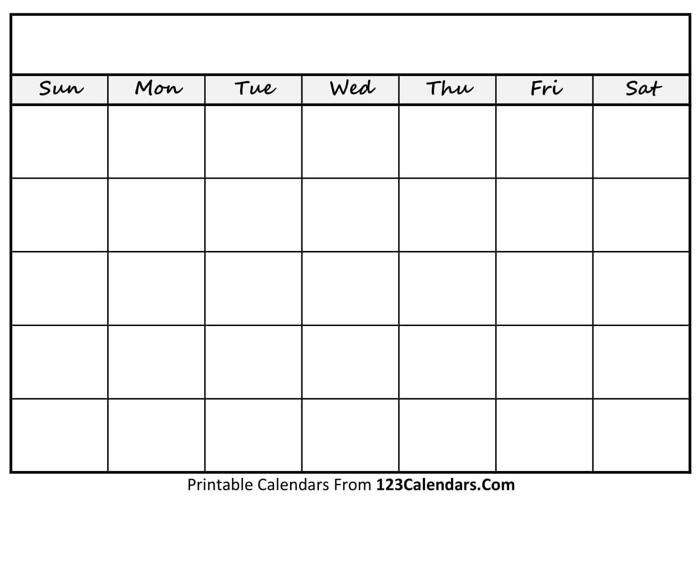 free 15 sample blank calendar templates in pdf - free printable blank