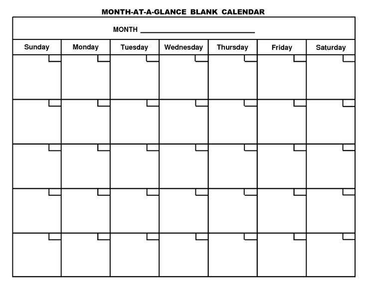Free Printable Blank Calendars To Fill In :-Free Calendar