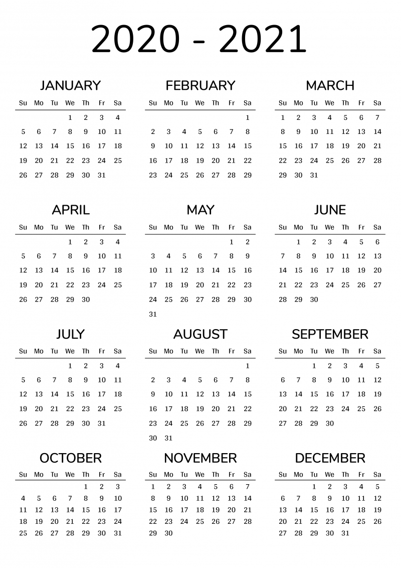 Free Printable Calendar 2020-18 | Month Calendar Printable