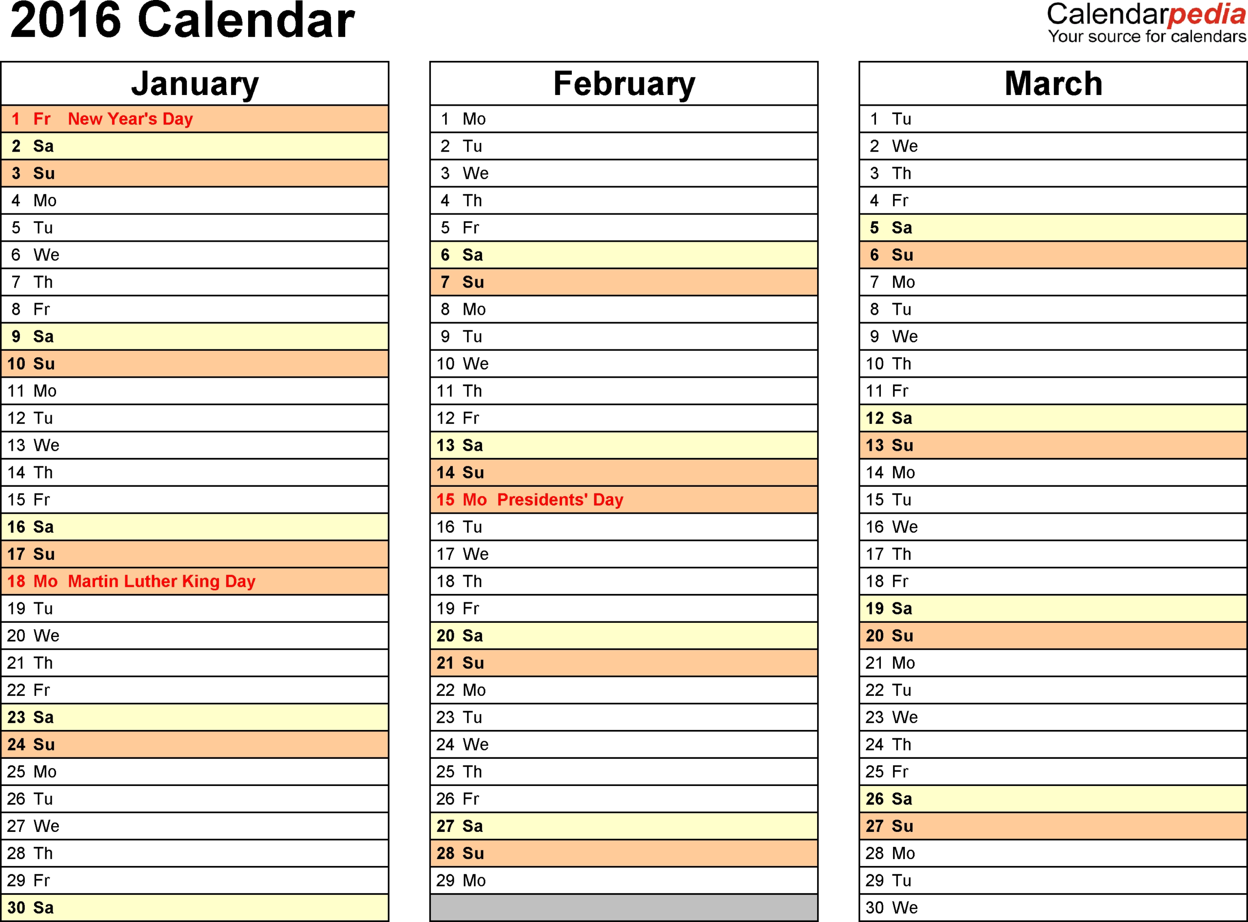 Free Printable Calendar Month By Month 2017 – Template