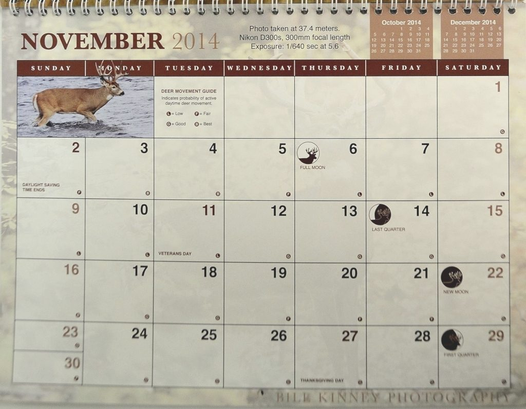 Moon Phases Hunting Calendar | Calendar Image 2020