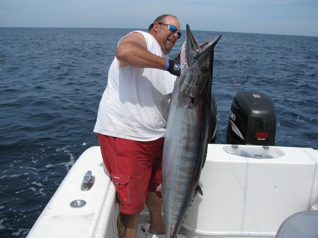 Paul Godbout And His 82.4-Pound Wahoo Caught On April 14