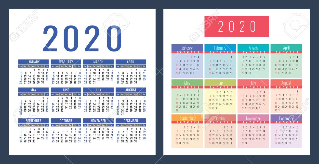 Pick Printable Pocket Calendar 2020 | Calendar Printables