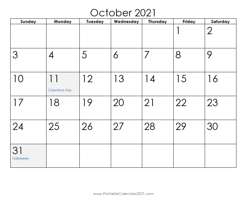 Printable Calendar 2021 With Holidays Yearly, Monthly, Doc