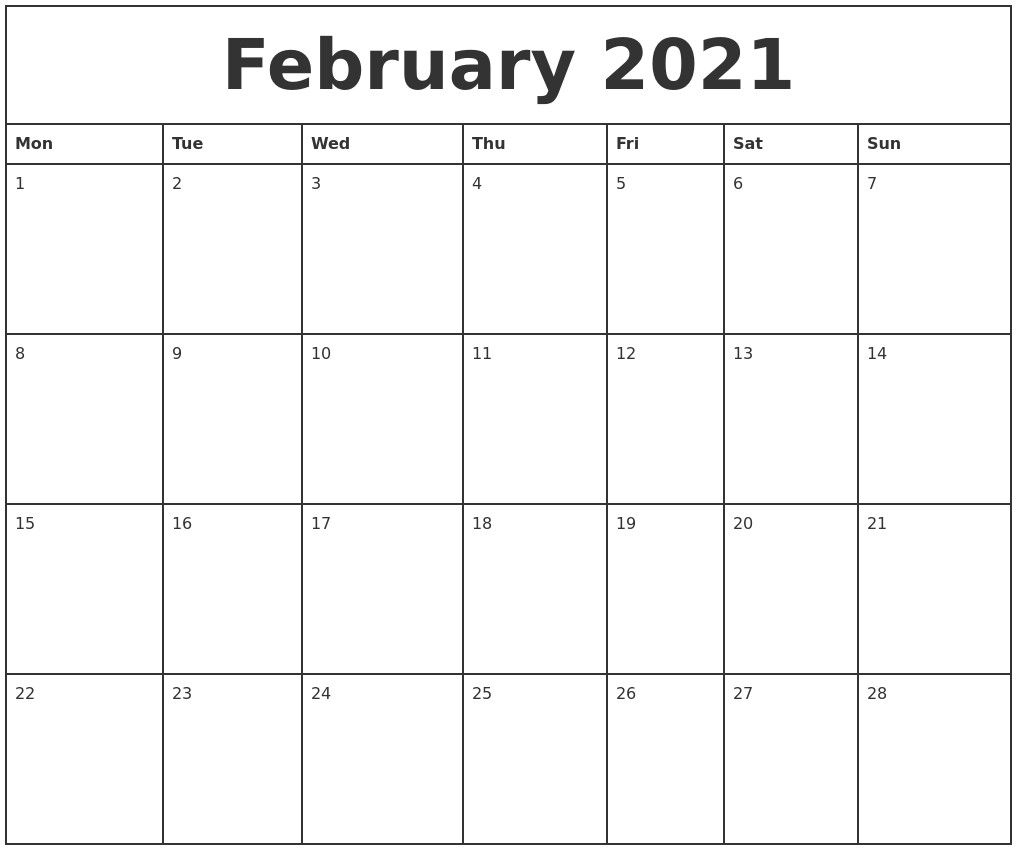 Printable Calendar 2021 Monthly That Can Be Edited Calendar 4313