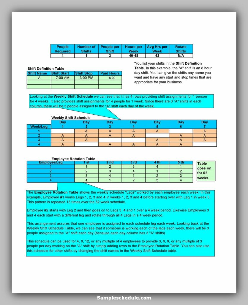 20 Dupont Shift Schedule | Sample Schedule