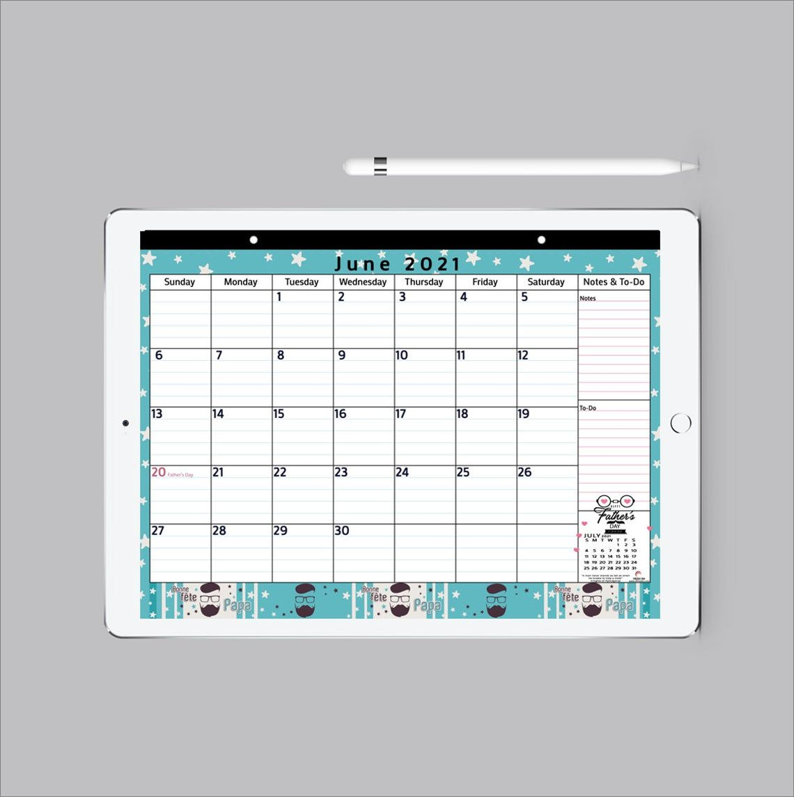 2020- 2021 Digital Dated Monthly Planner Calendar For