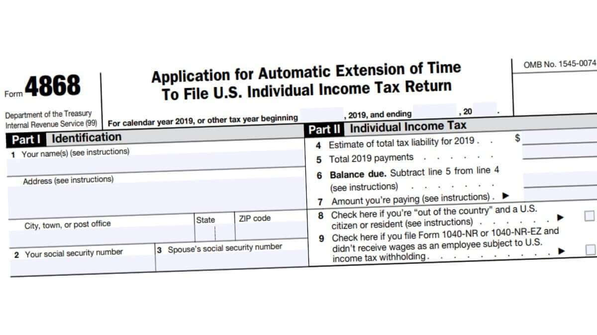 4868 Form 2021 - Irs Forms - Zrivo