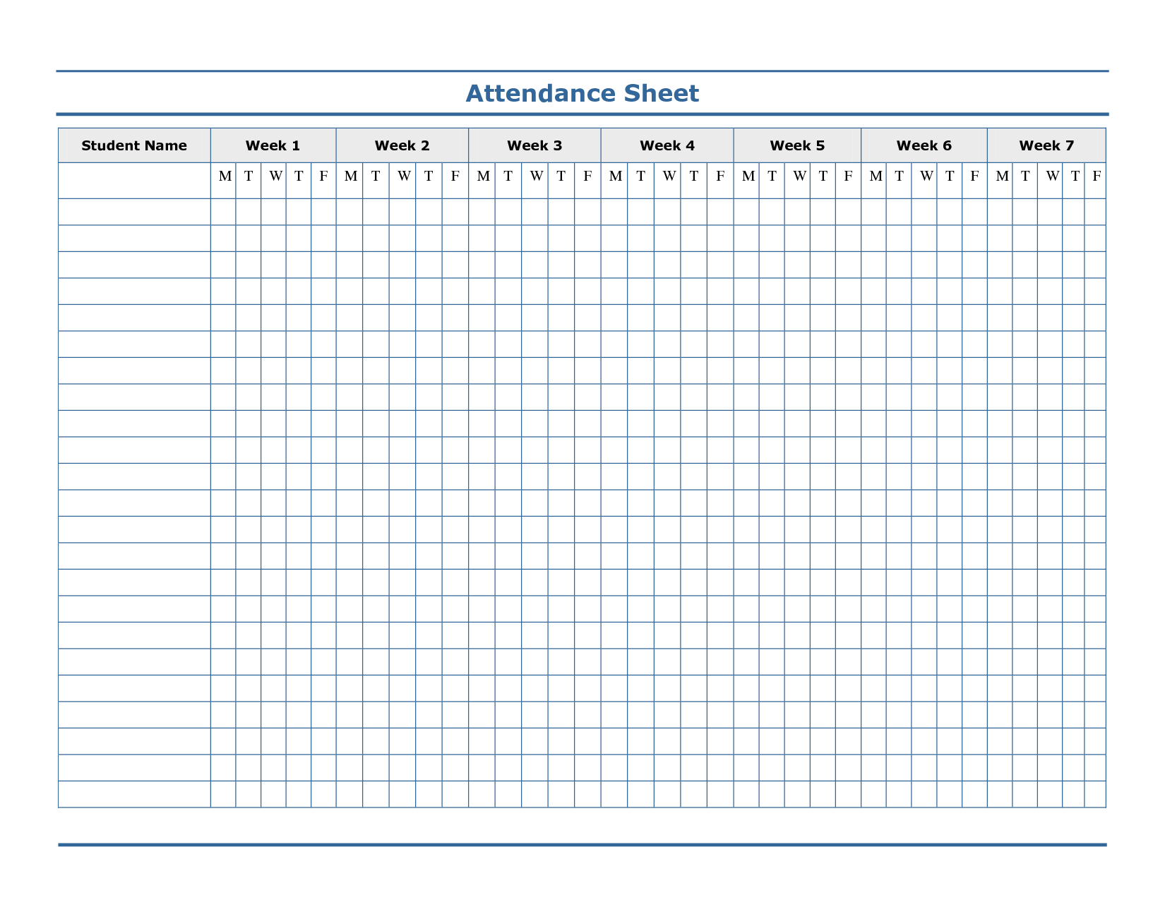 Attendance Sheet In 2021 | Attendance Sheet, Attendance
