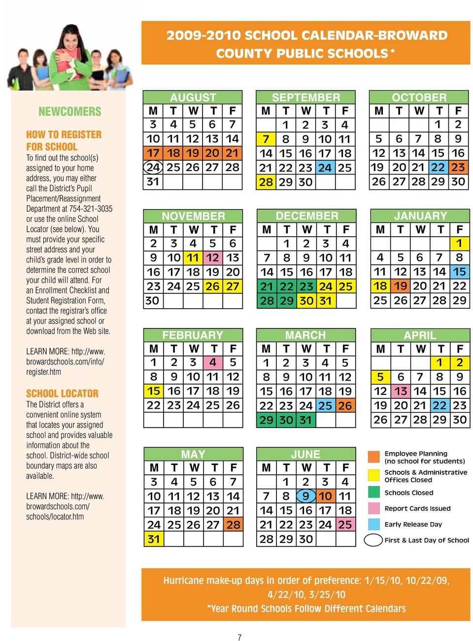 Broward County Schools Calendar 2009-2010 Pdf