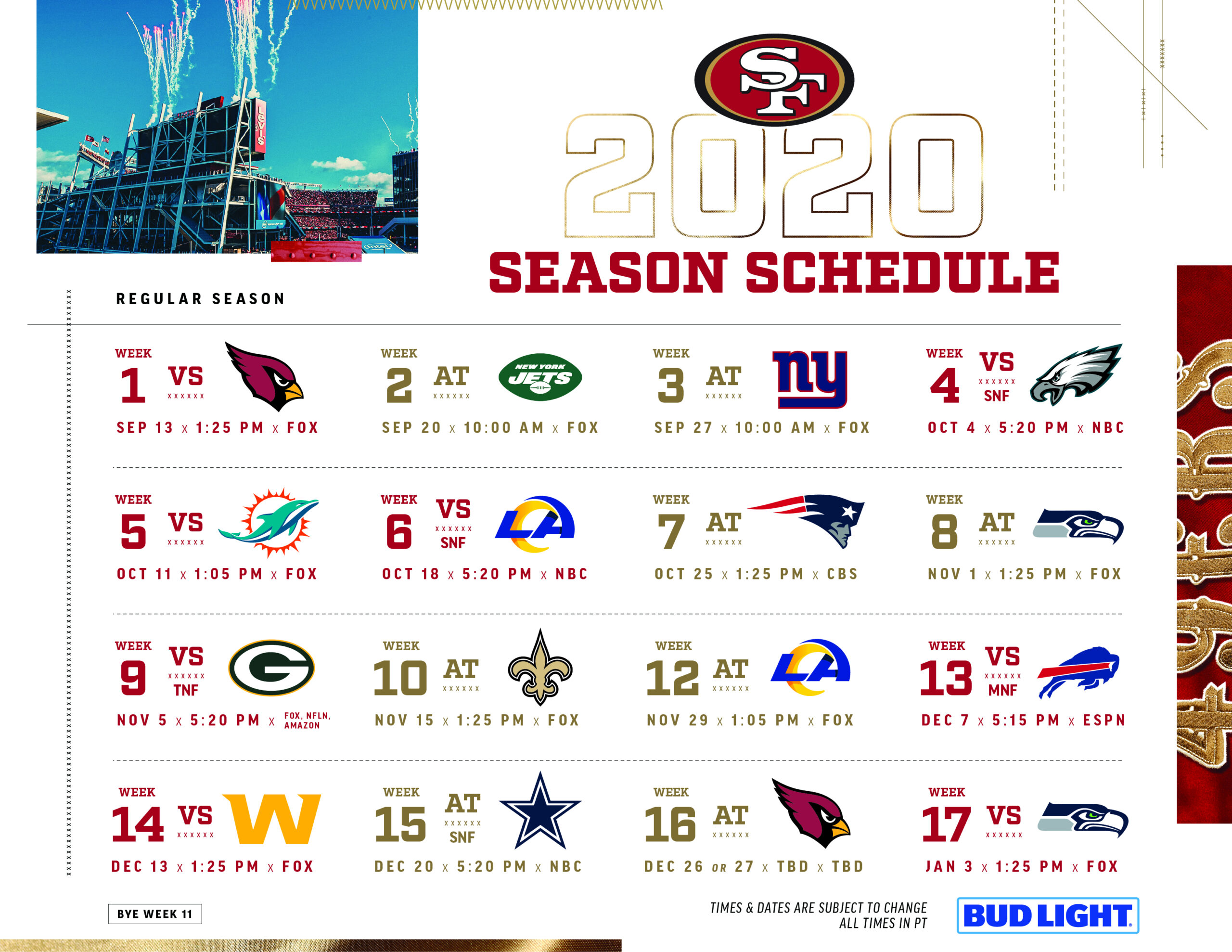 Click The Link Below For A Printable 2020 Schedule