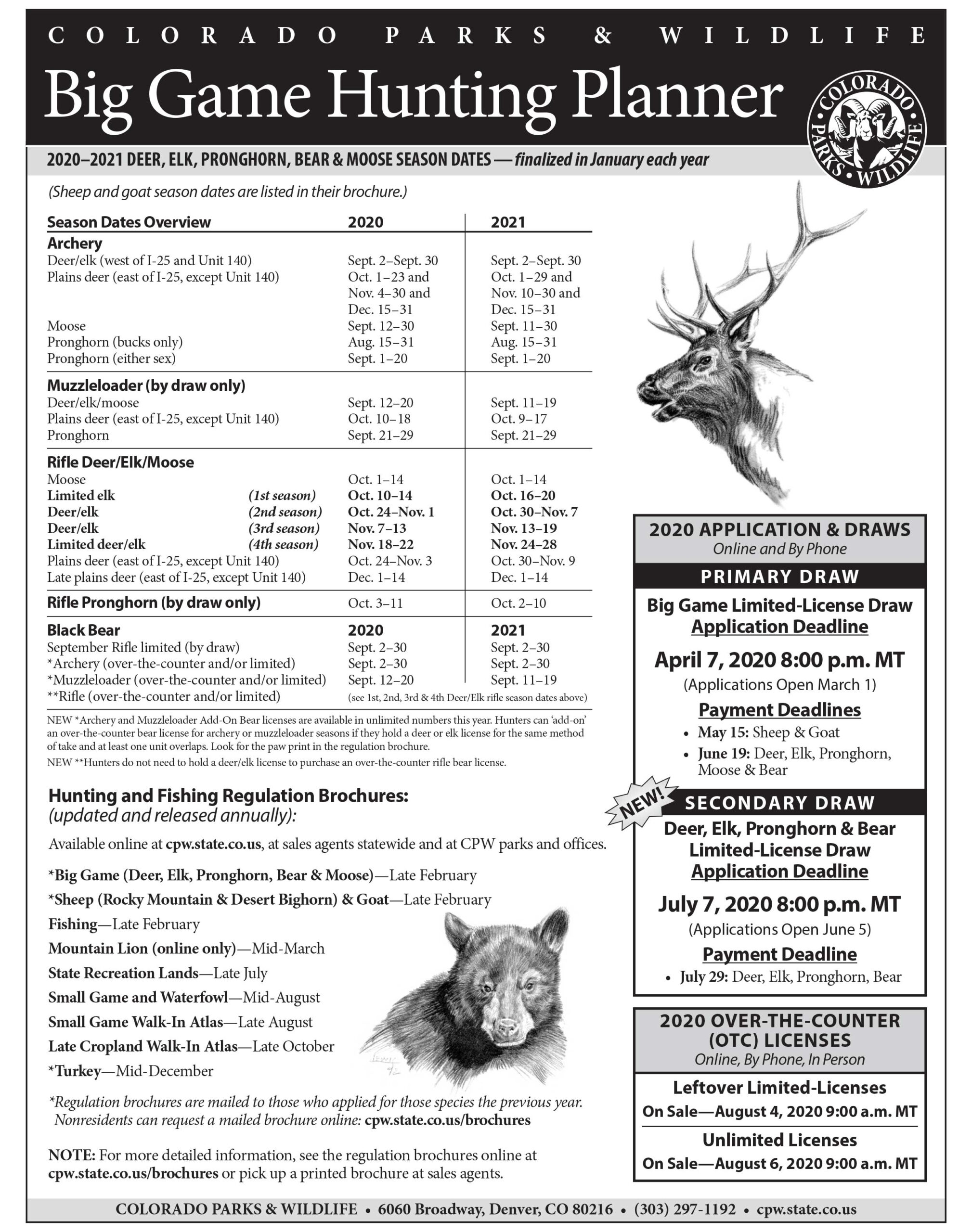 2024 Colorado Big Game Brochure Pdf Download Franny Loretta