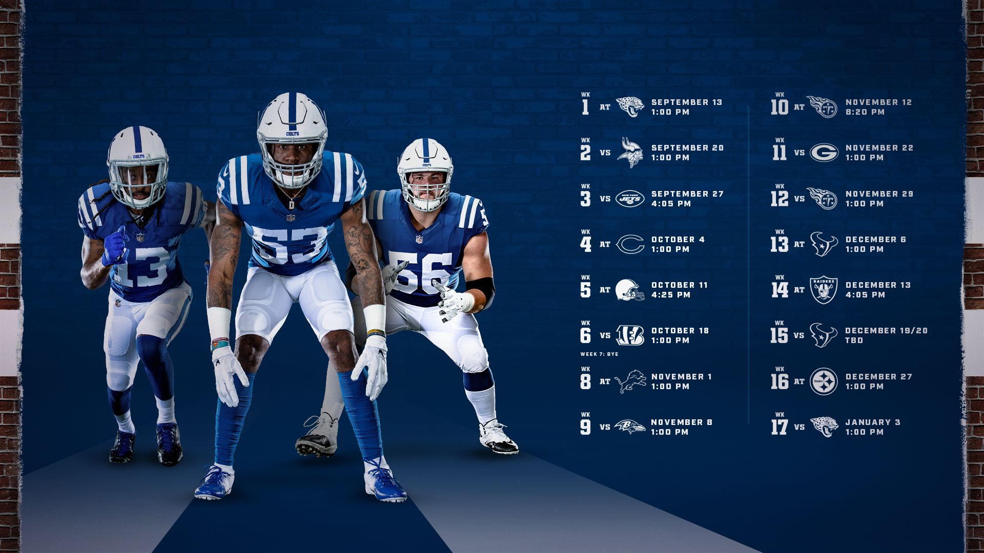 Colts Schedule | Indianapolis Colts - Colts Inside Printable
