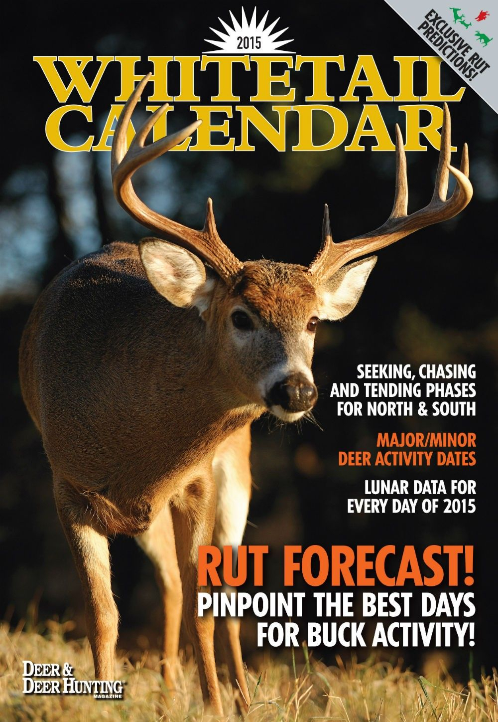 Deer &amp; Deer Hunting Whitetail Lunar Calendar | Printable