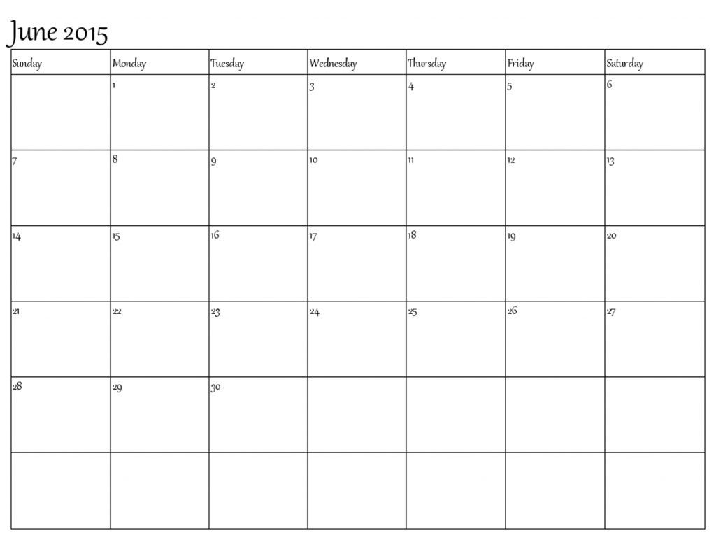 Extraordinary Blank Calendar Large Squares | Blank Monthly