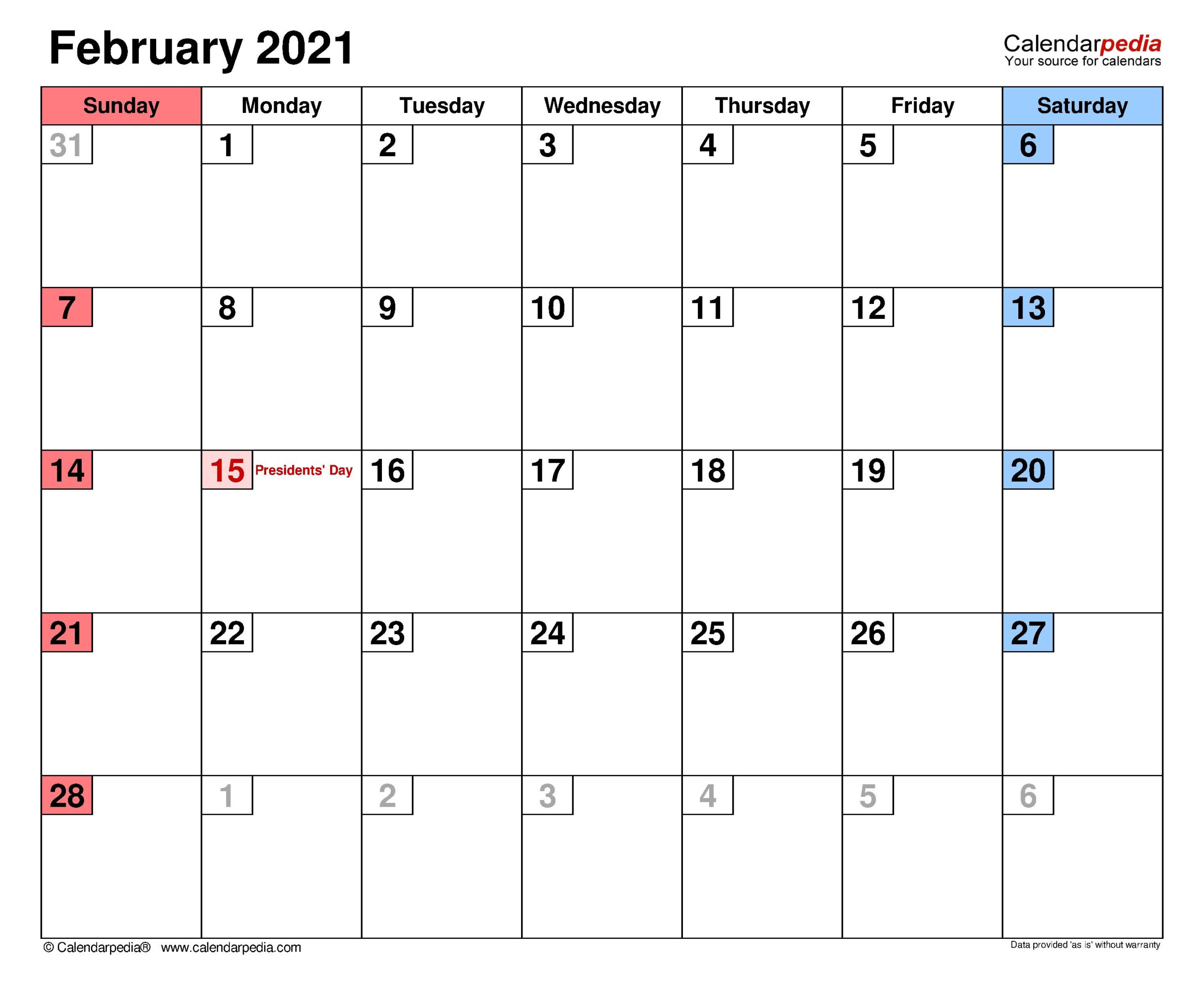 February 2021 Calendar With Canada Flag | Calendar Template