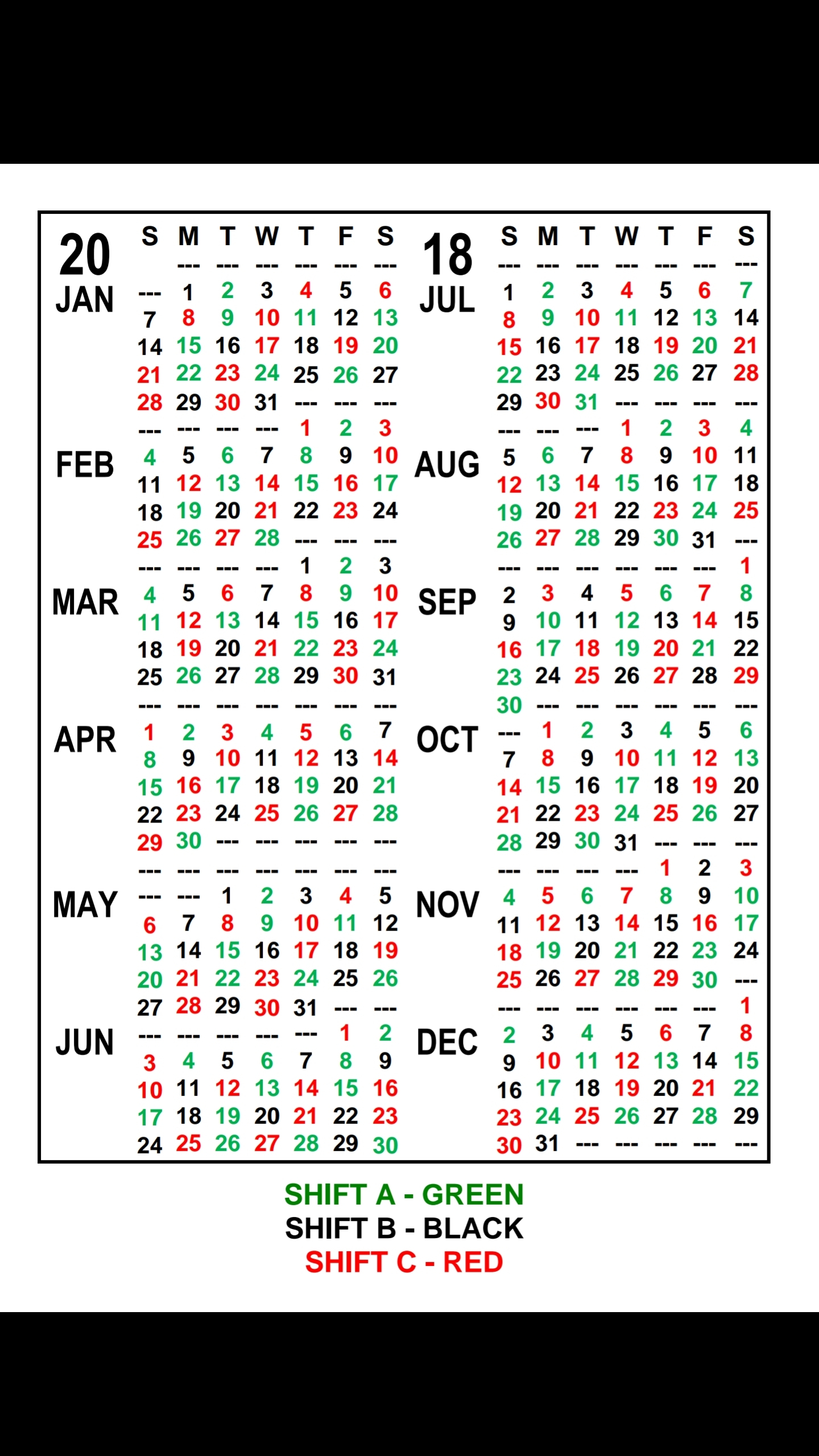 Fire Dept Shift Calendar 24/48 - Calendar Inspiration Design