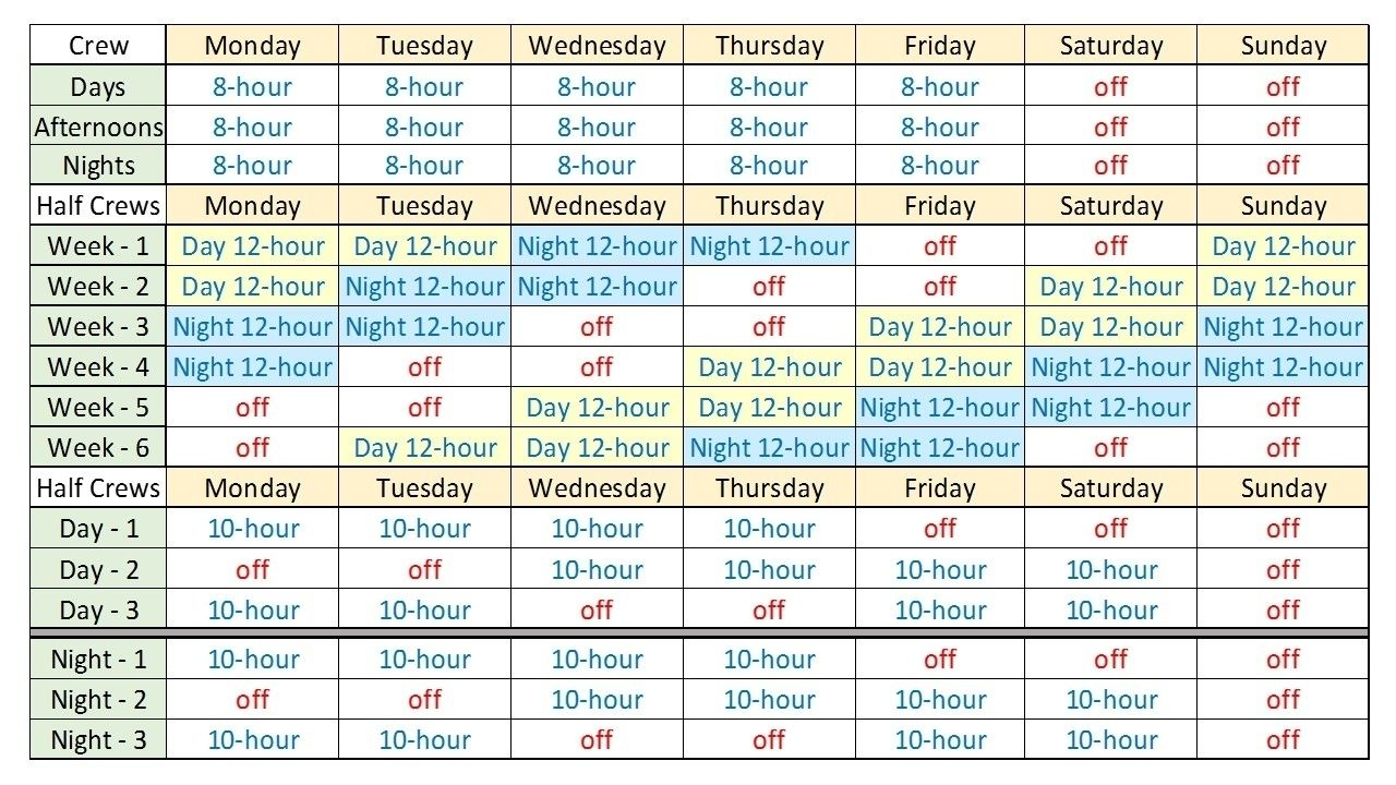 Calendar For 12 Hour Shifts 2021 Calendar Printables Free Blank