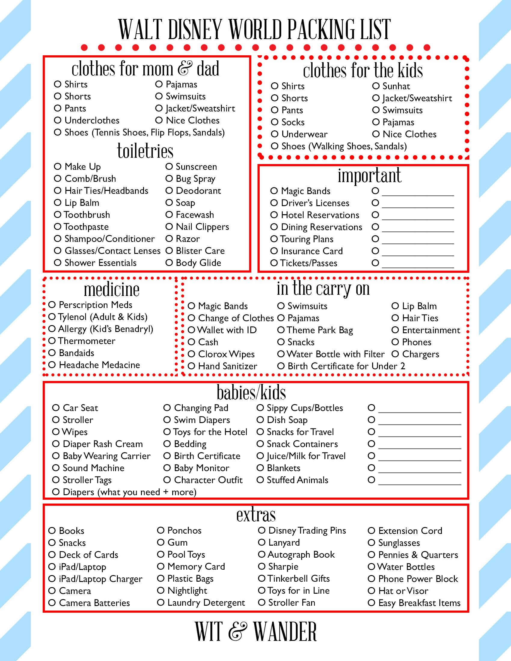Free Printables - Our Handcrafted Life | Disney World