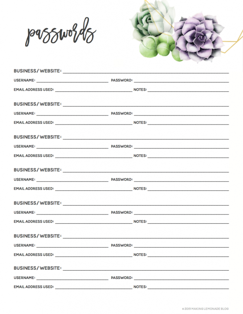 It&#039;S Here! Get Your Free 2020 Printable Planner! | Making
