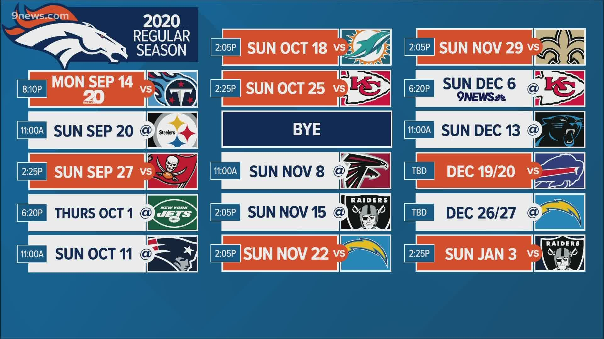 Mike Klis Breaks Down 2020 Broncos Schedule