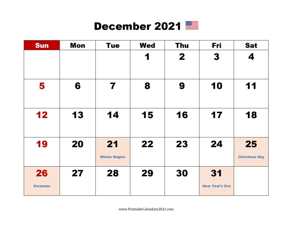 Festive December2021 Calendar