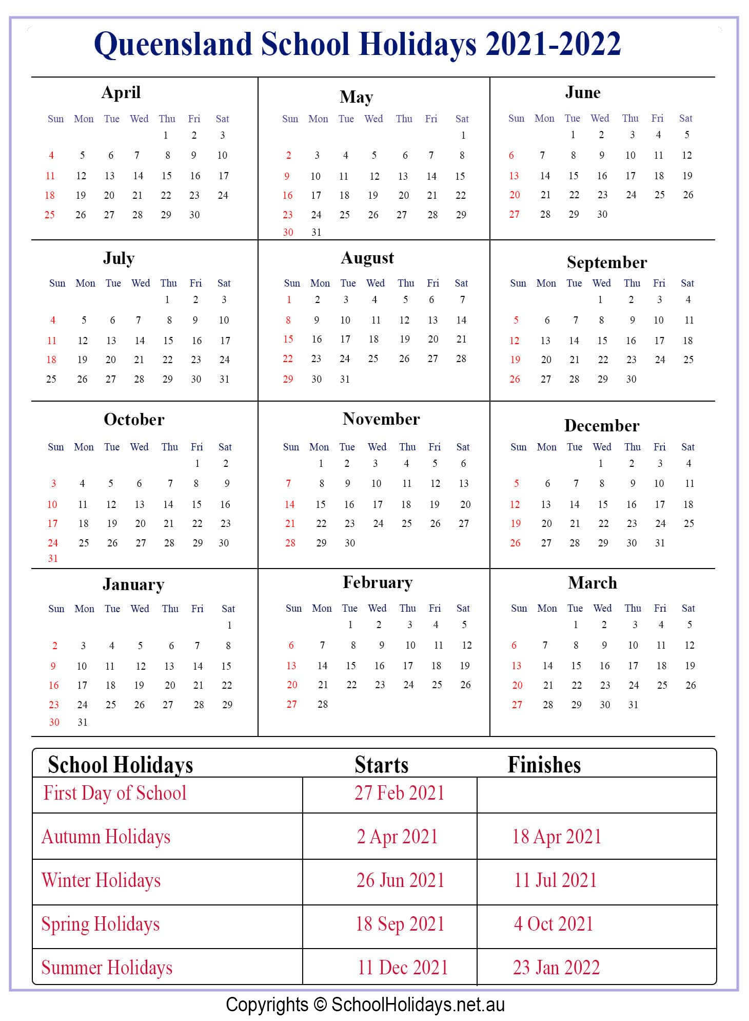Qld *School Holidays* 2021 [Queensland]❤️