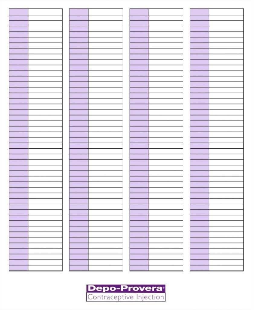 The Depo Shot Schedule Chart | Calendar Printables