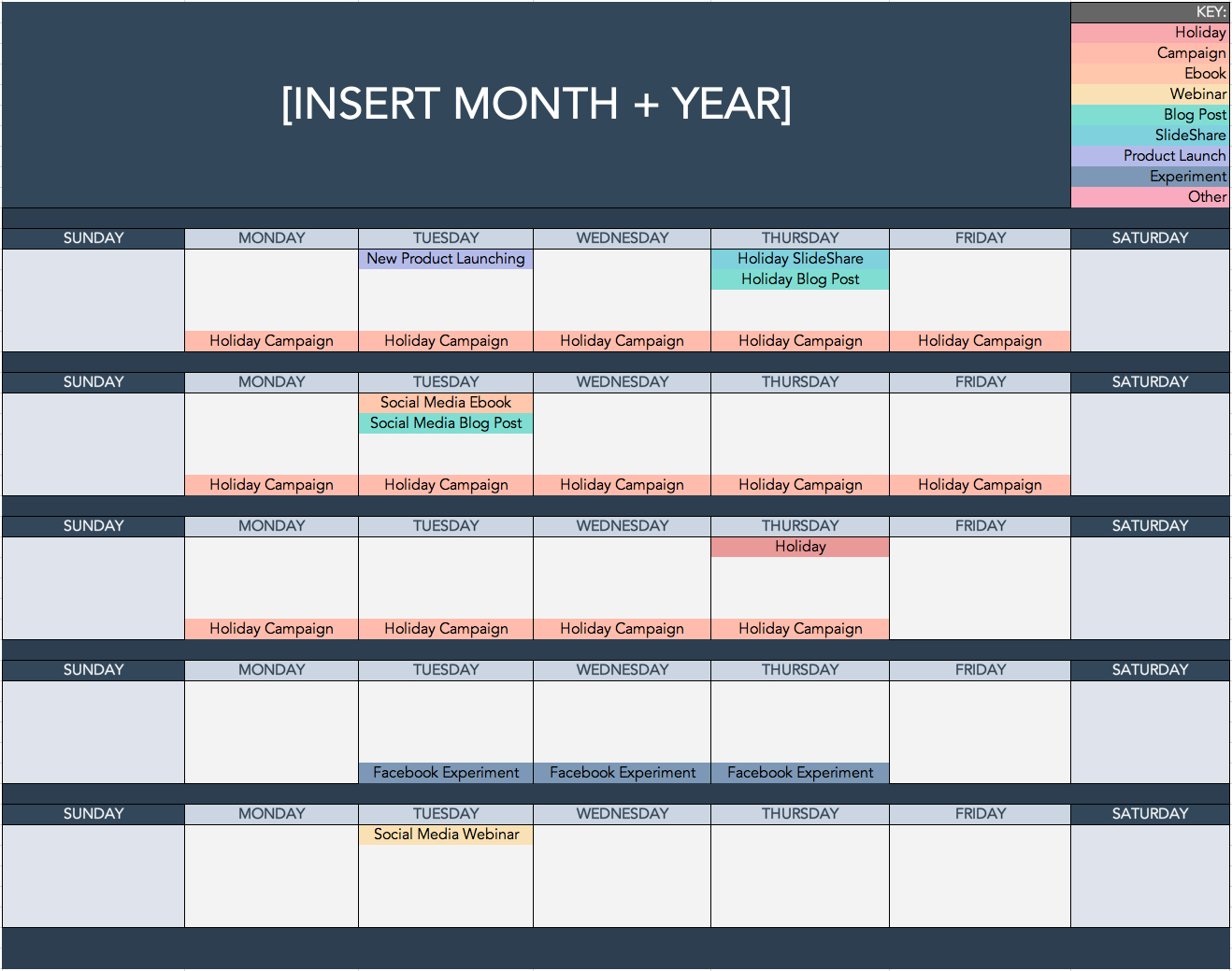The Only Content Calendar Template You&#039;Ll Need In 2021