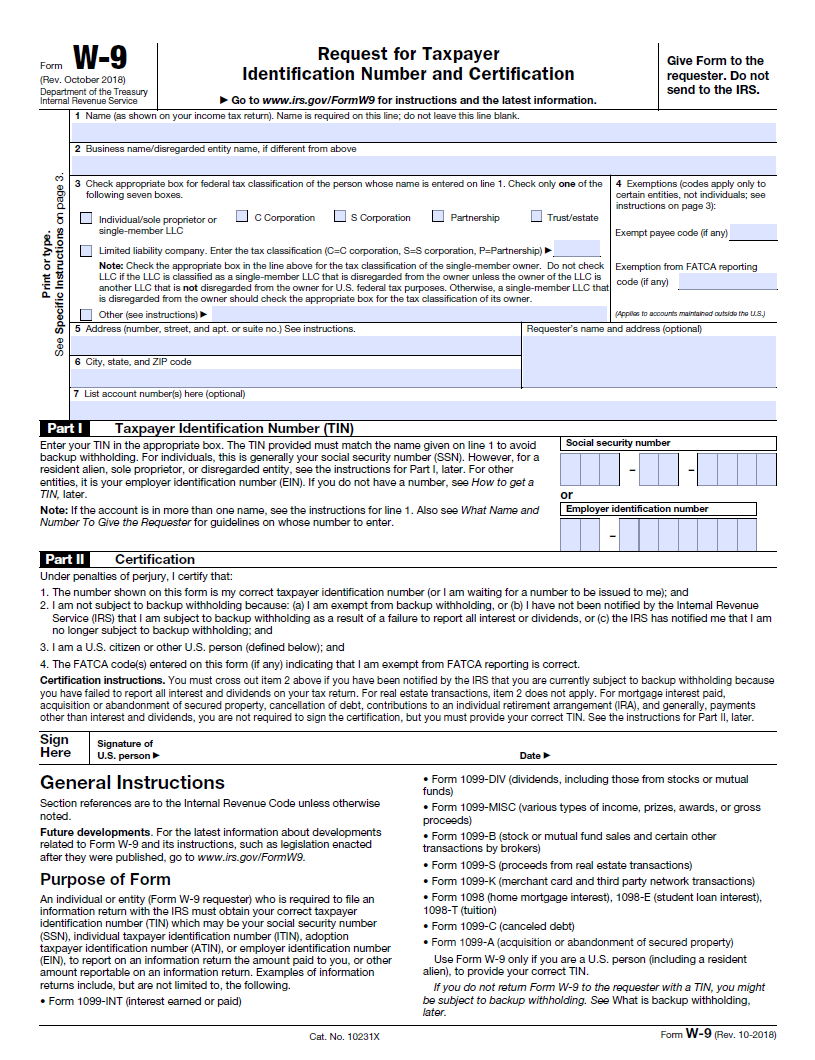 W9 Form 2021 Printable Pdf | W-9 Form Printable, Fillable 2021