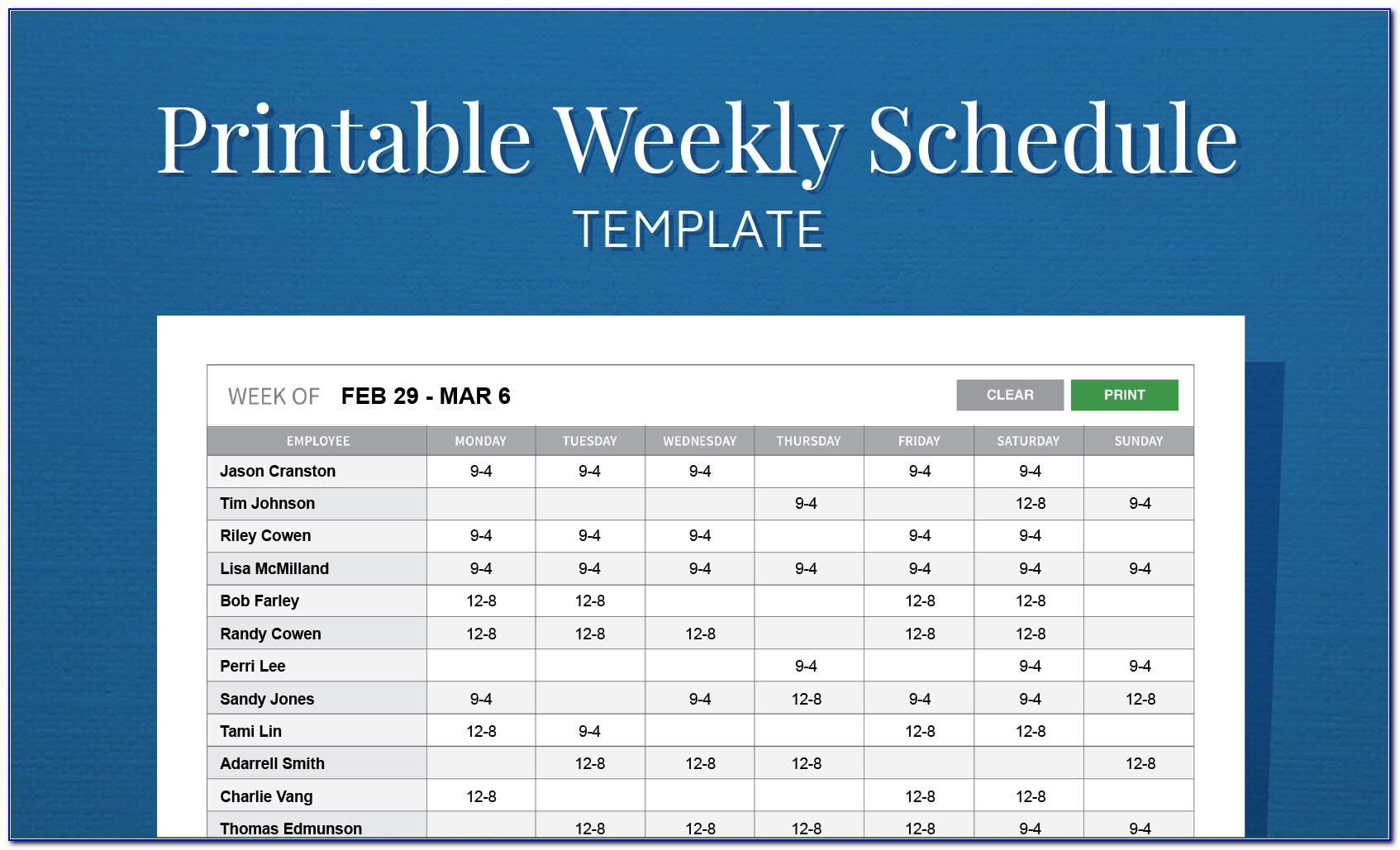 Work Calendar Template Excel | Vincegray2014