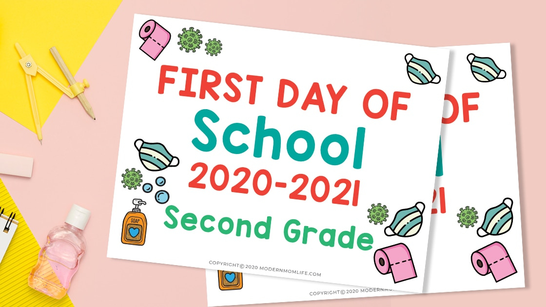 2020-2021 First Day Of School Signs - Modern Mom Life