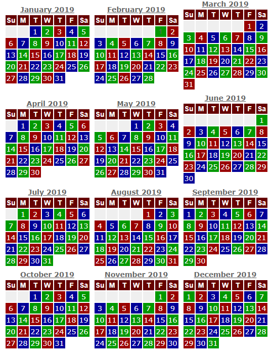 2021 12 Hour Rotating Shift Calendar - Shift Work Calendar