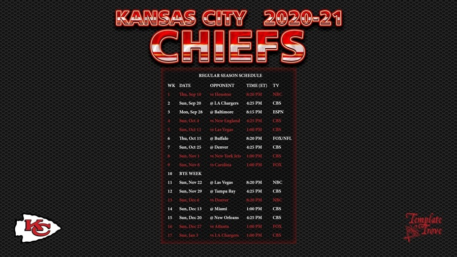 2021 Nfl Football Schedule Printable | Calendar Template