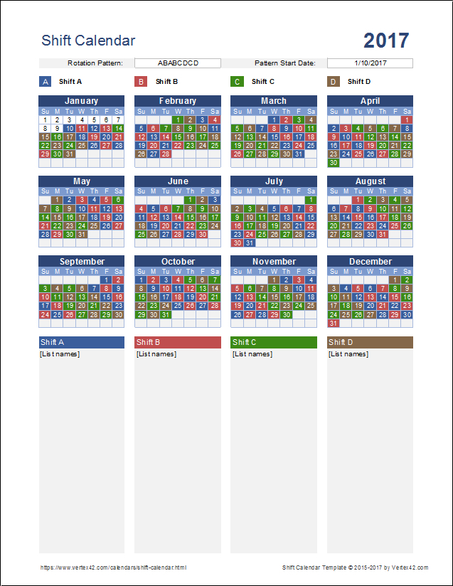 Calendar For Shift Work 2021 | Calendar Printables Free Blank
