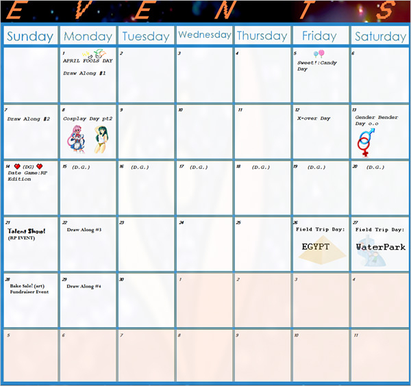 Calendar Template Download - Printable Week Calendar