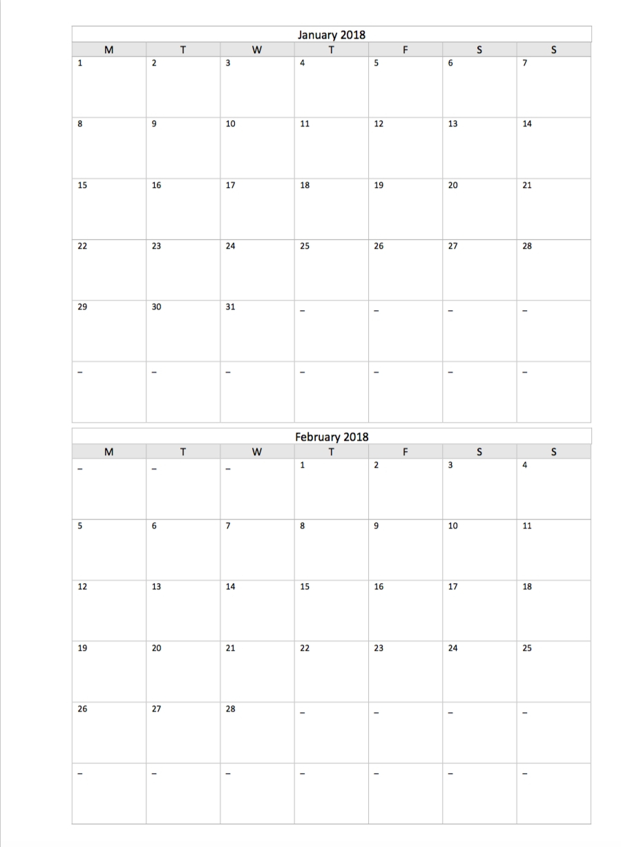 Free Printable Calendar 2021 2 Month Per Page | Calendar