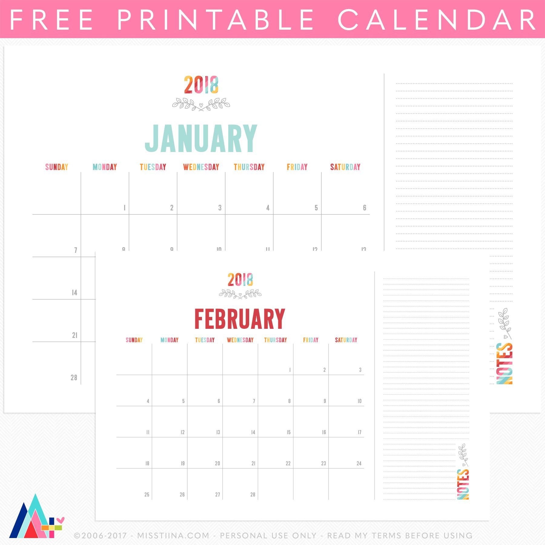 Free Printable Calendar Big Numbers | Calendar Printables
