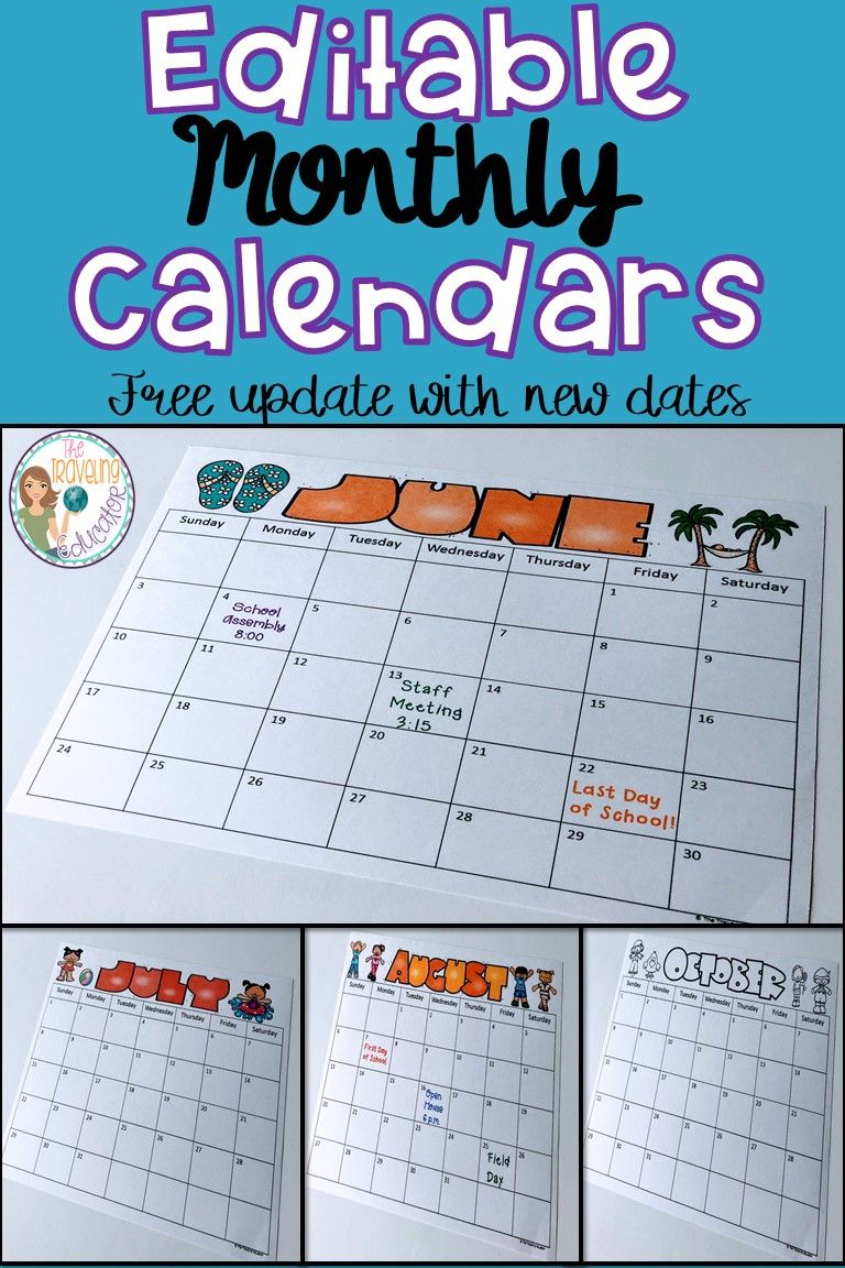 Free Printable Calendars For First Grade | Calendar