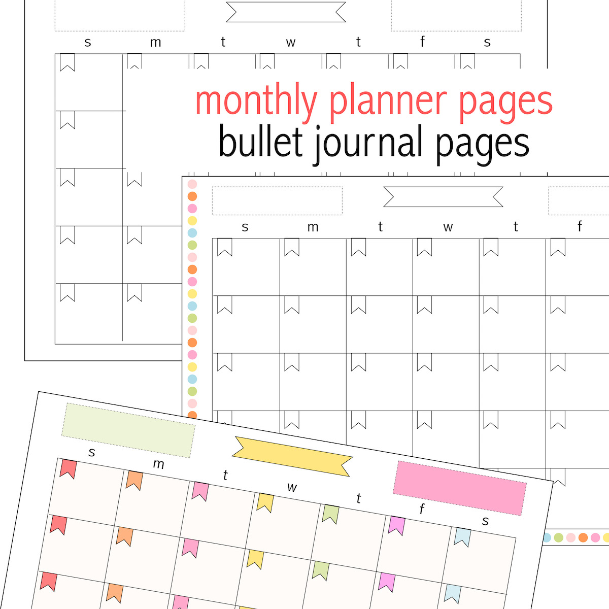 Free Printable Monthly Planner Page - Perpetual Calendar