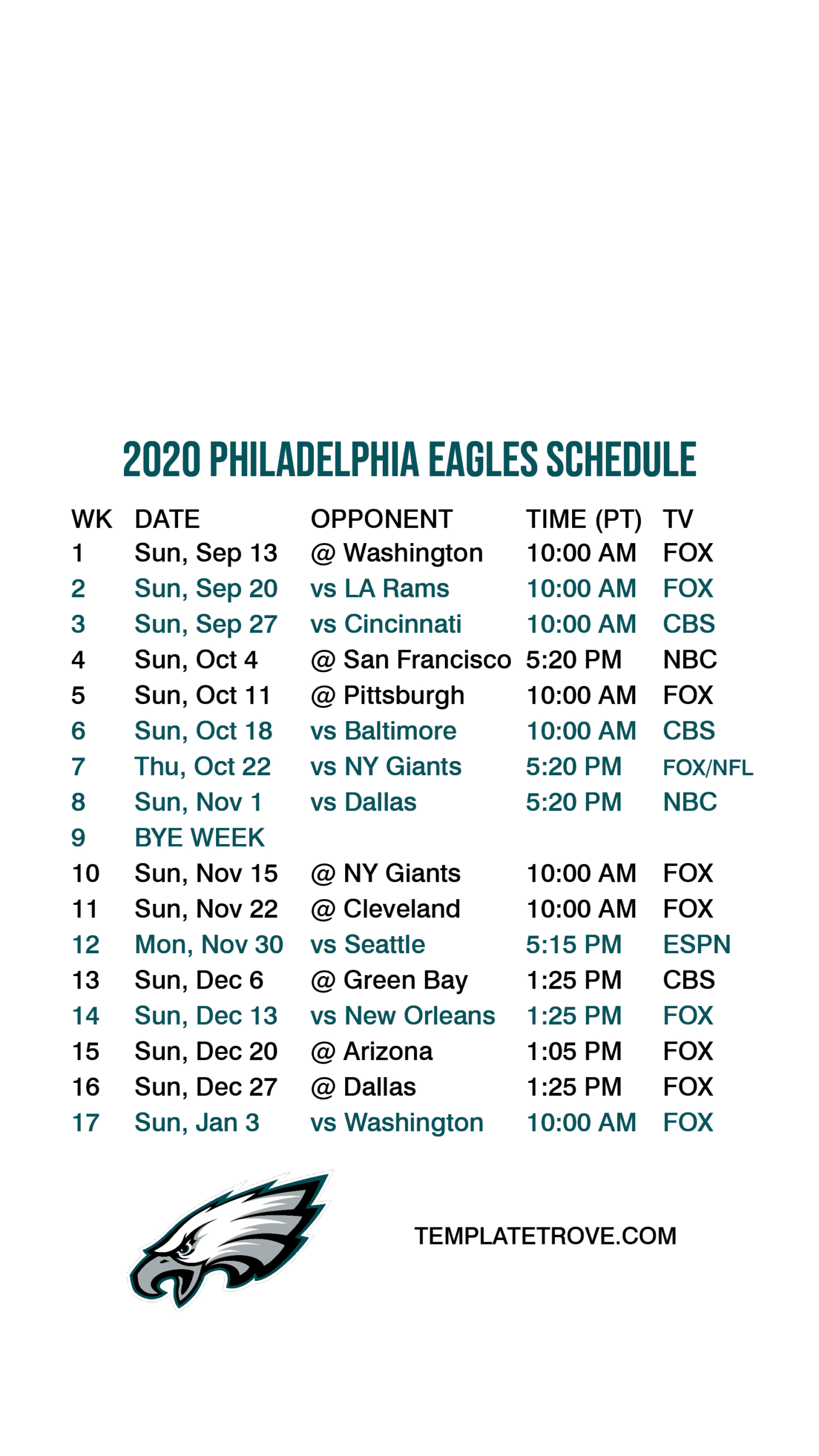Free Printable Nfl 2021 Schedule | Calendar Printables