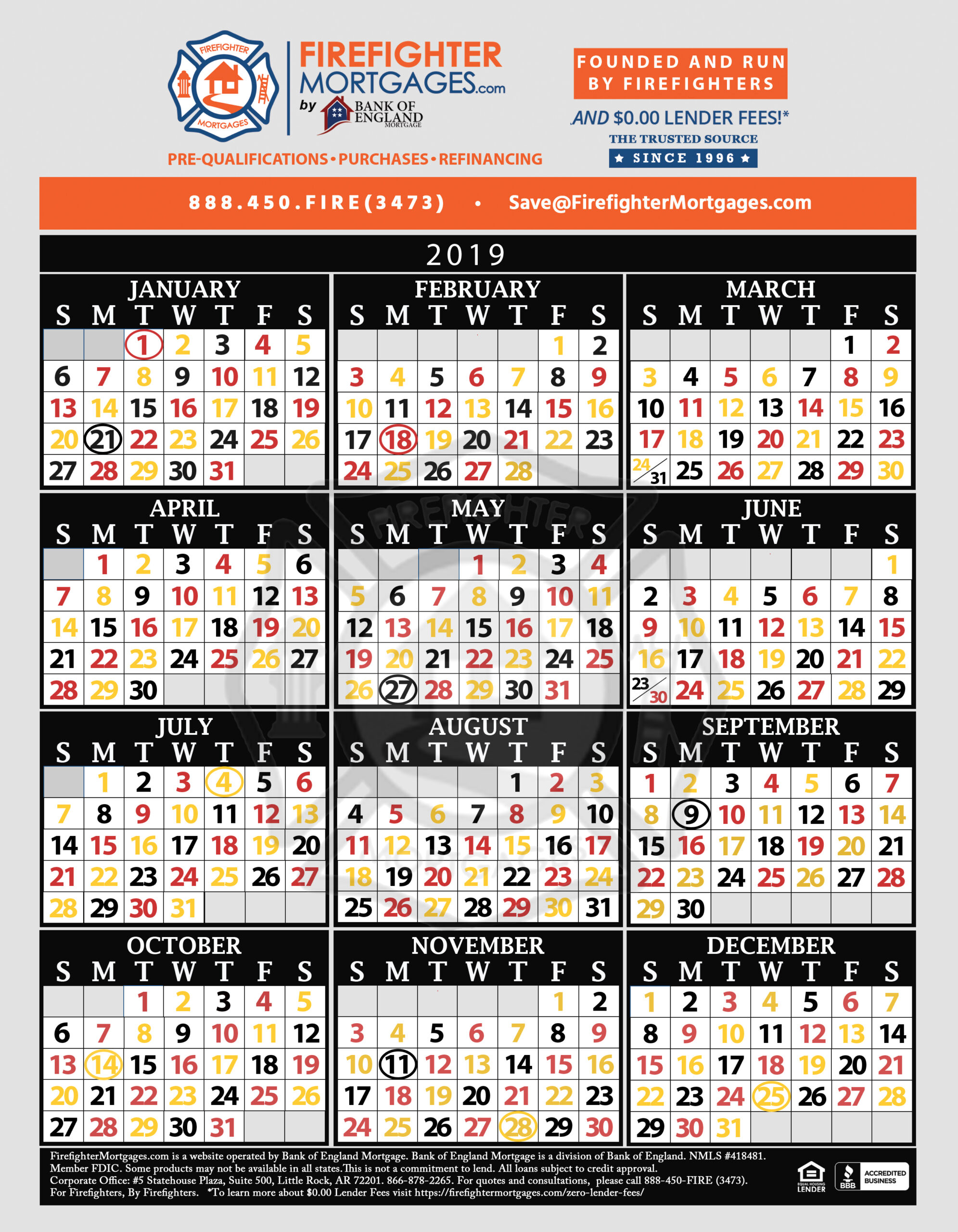Free Shift 2020 Shift Calendar | Calendar Template
