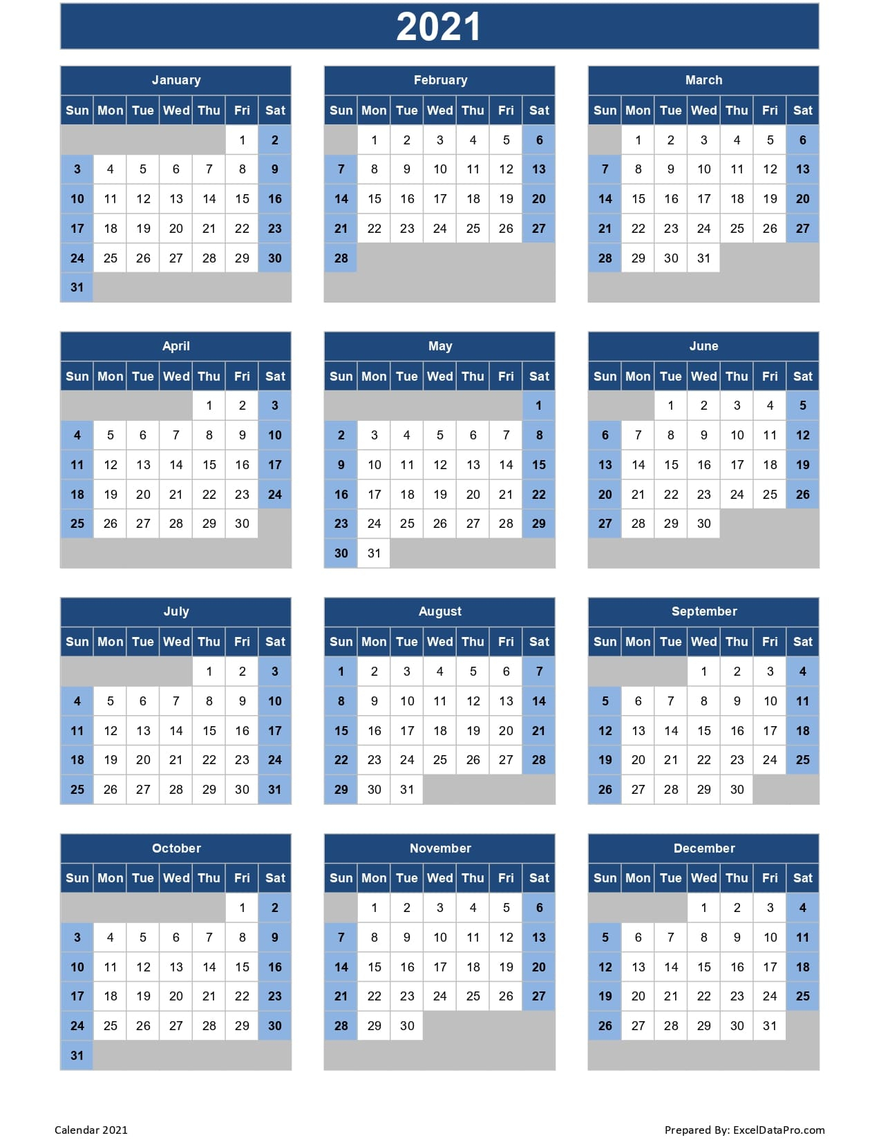 Julian Calendar 2021 Excel | Free Printable Calendar