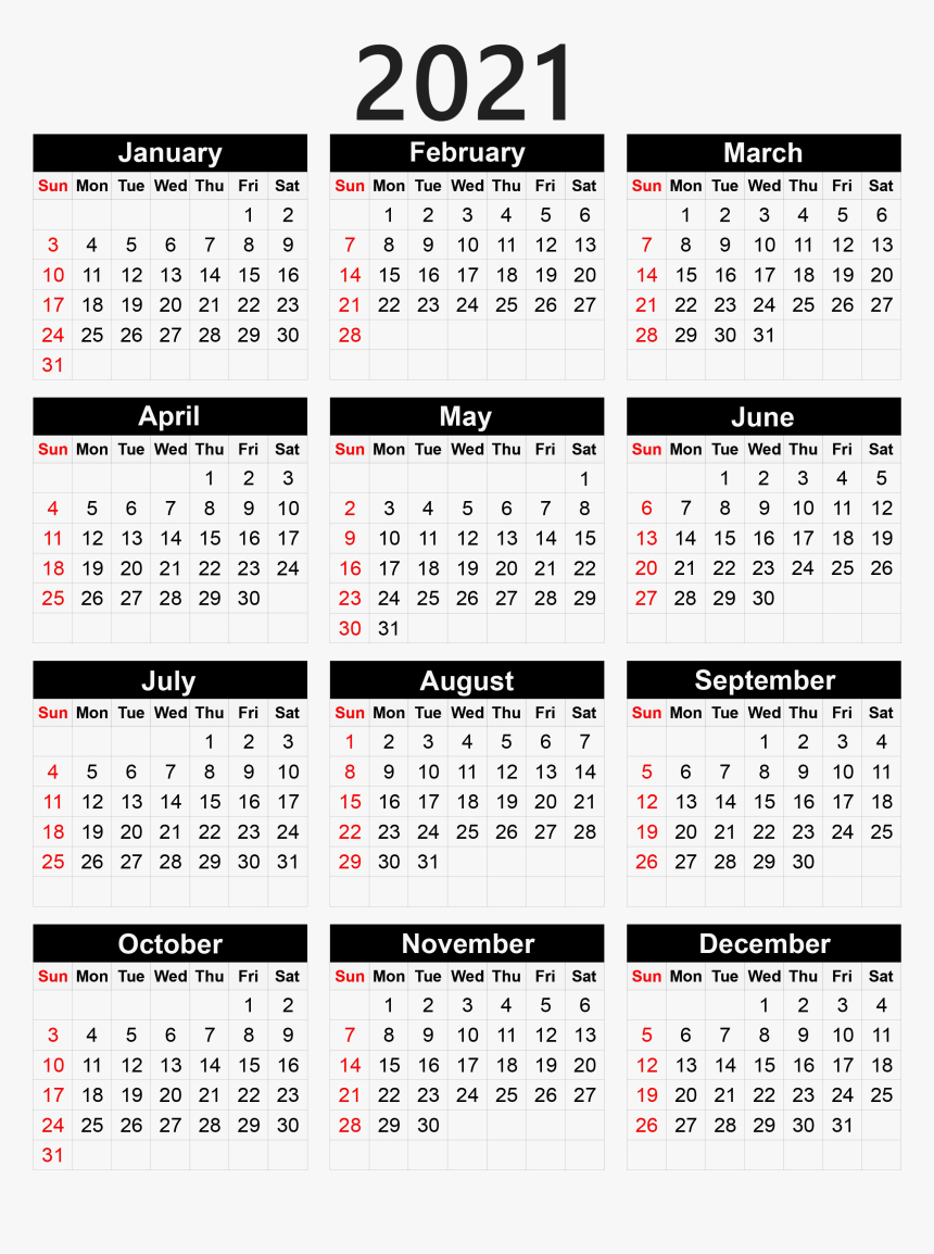 Printable Pocket Calendar 2021 | Calendar Printables Free
