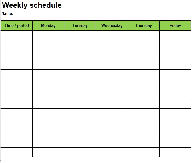 2 Easy Methods To Create Weekly Calendar Excel - Calendar